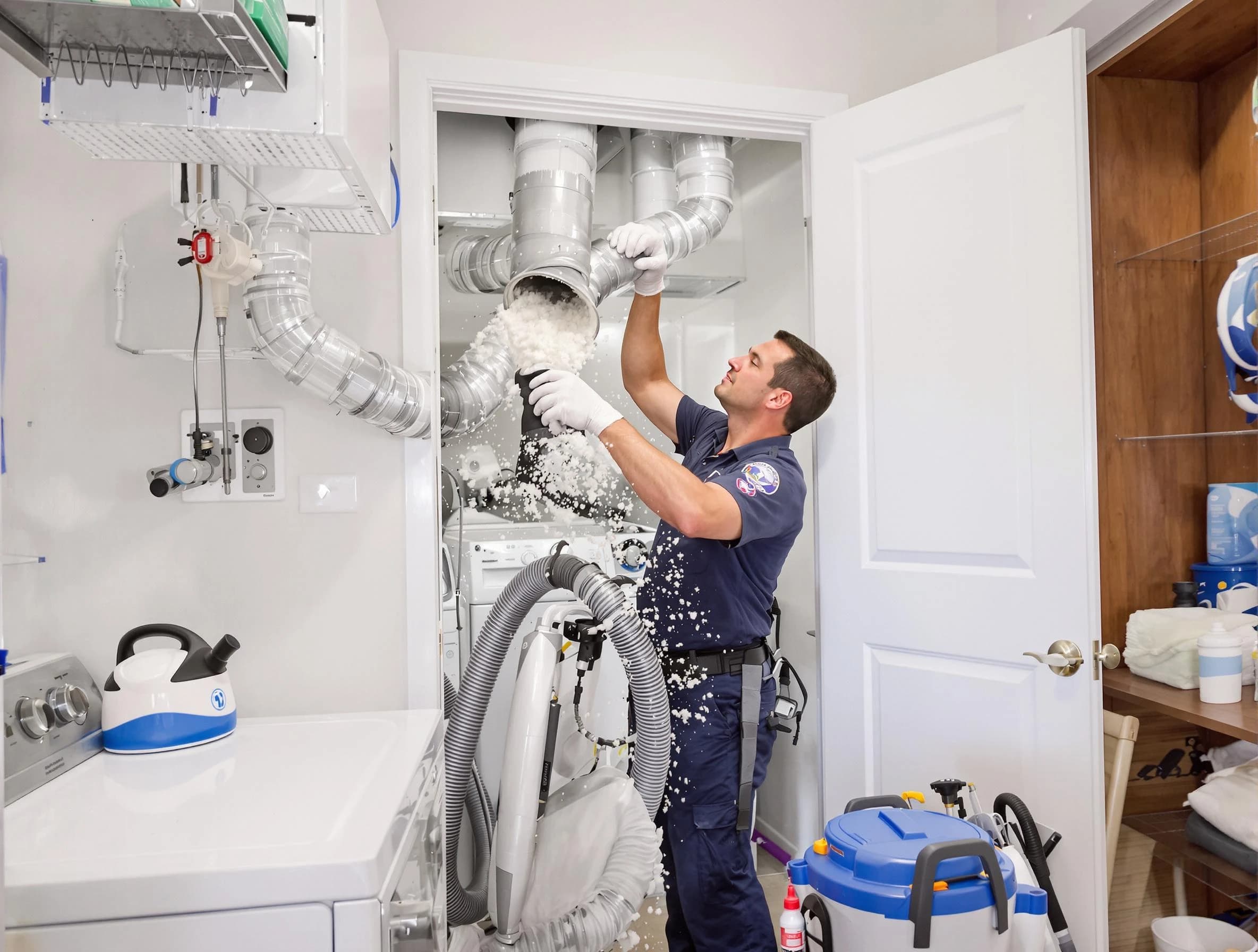Chattahoochee Hills Dryer Vent Cleaning technician delivering thorough residential dryer vent cleaning service in Chattahoochee Hills