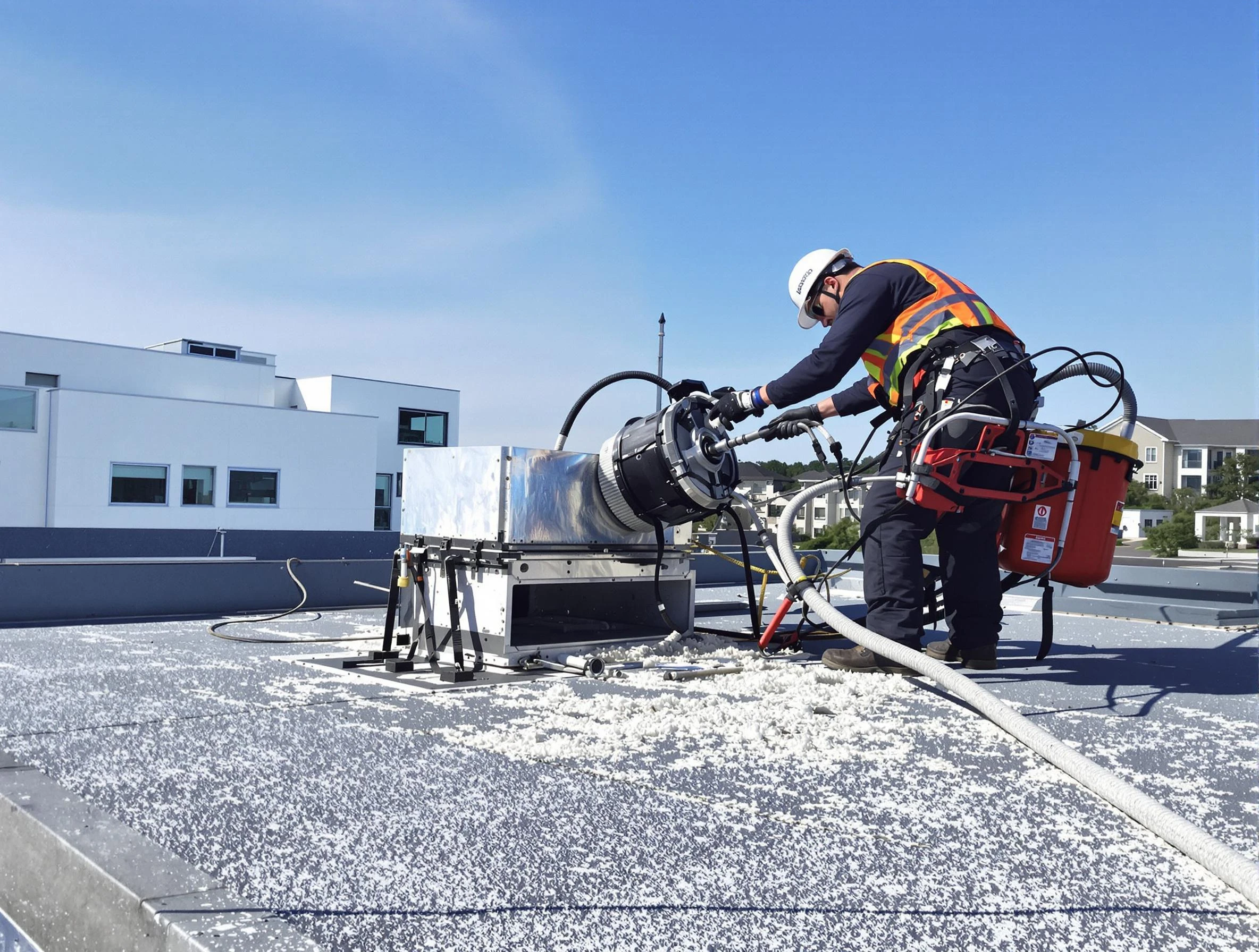 Cleaning Dryer Vent On Roof in Chattahoochee Hills
