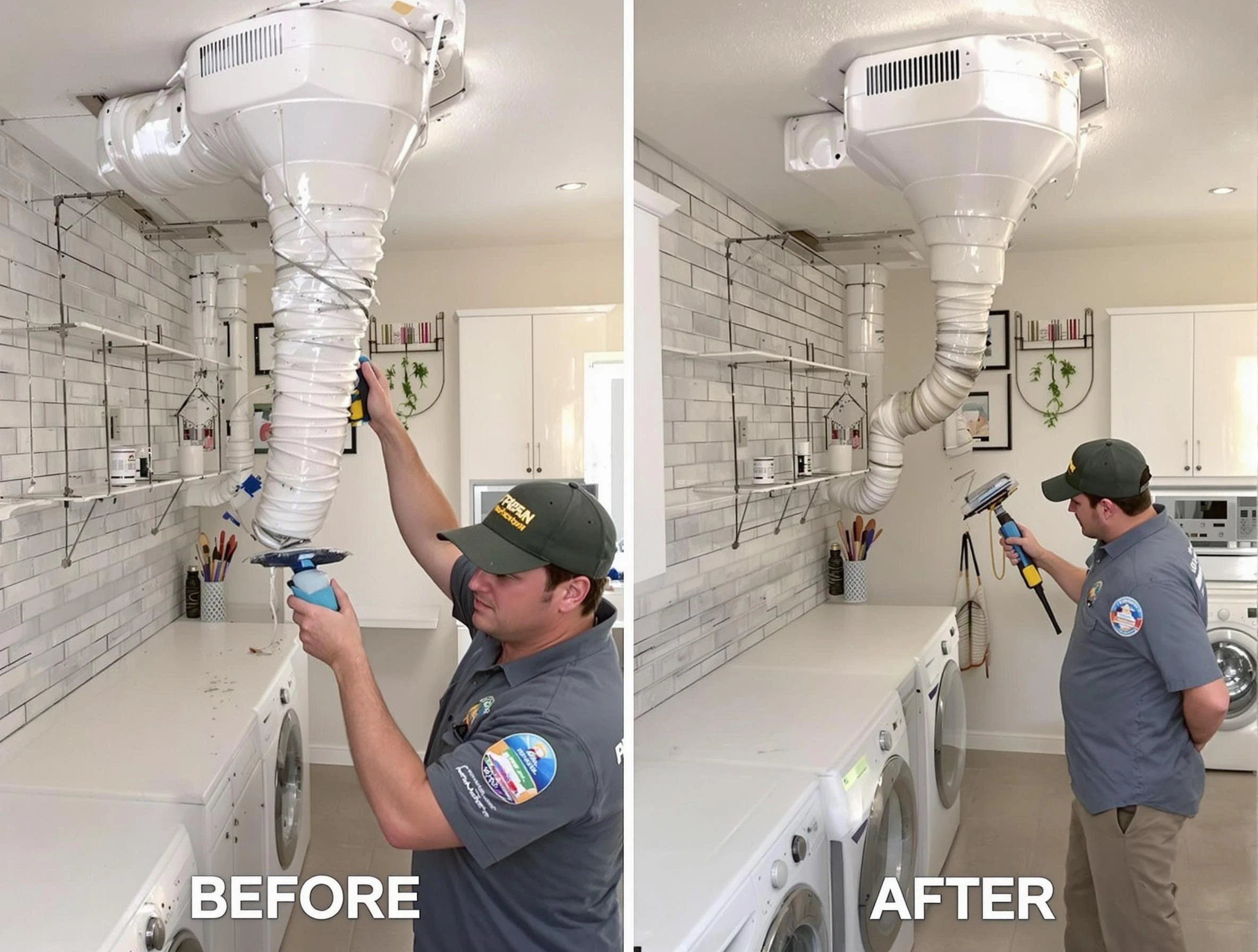Professional dryer exhaust vent cleaning by Chattahoochee Hills Dryer Vent Cleaning in Chattahoochee Hills